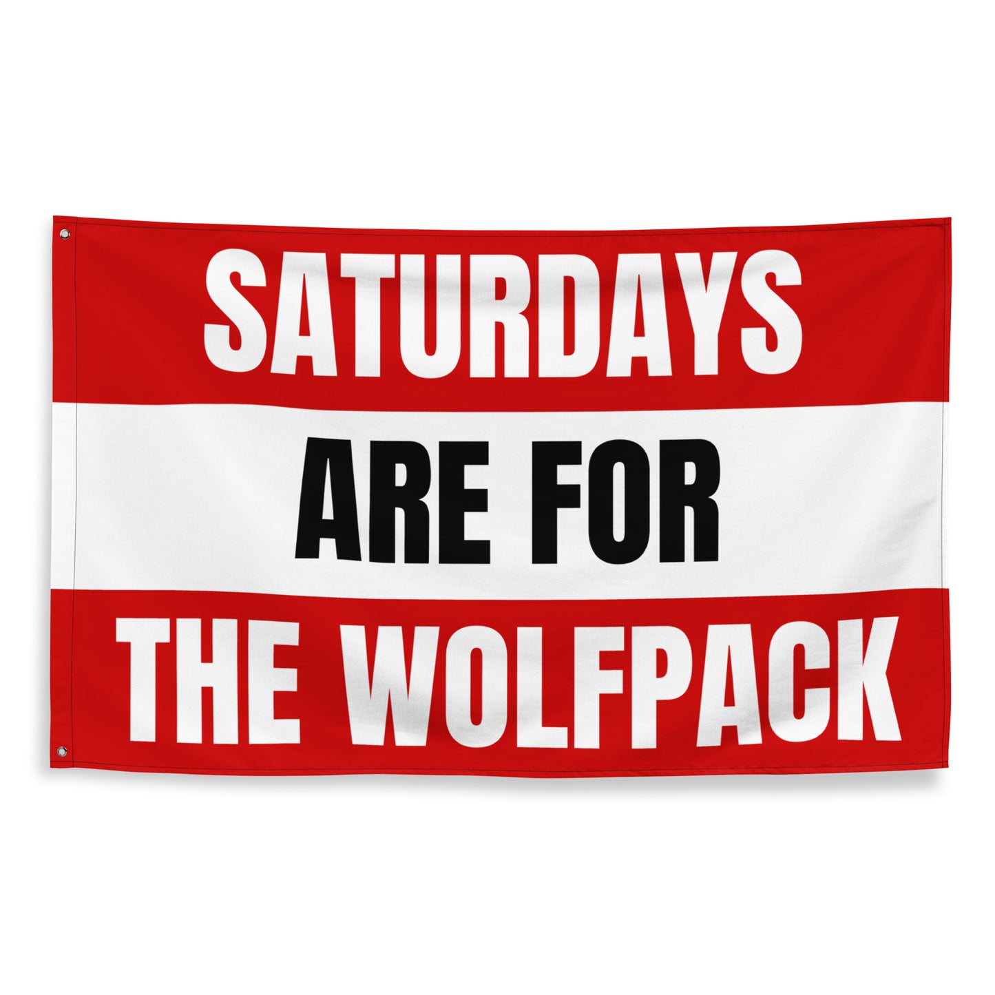 Saturdays are for the Wolfpack Flag, NC State, Football Tailgate Flag, Gifts for Him