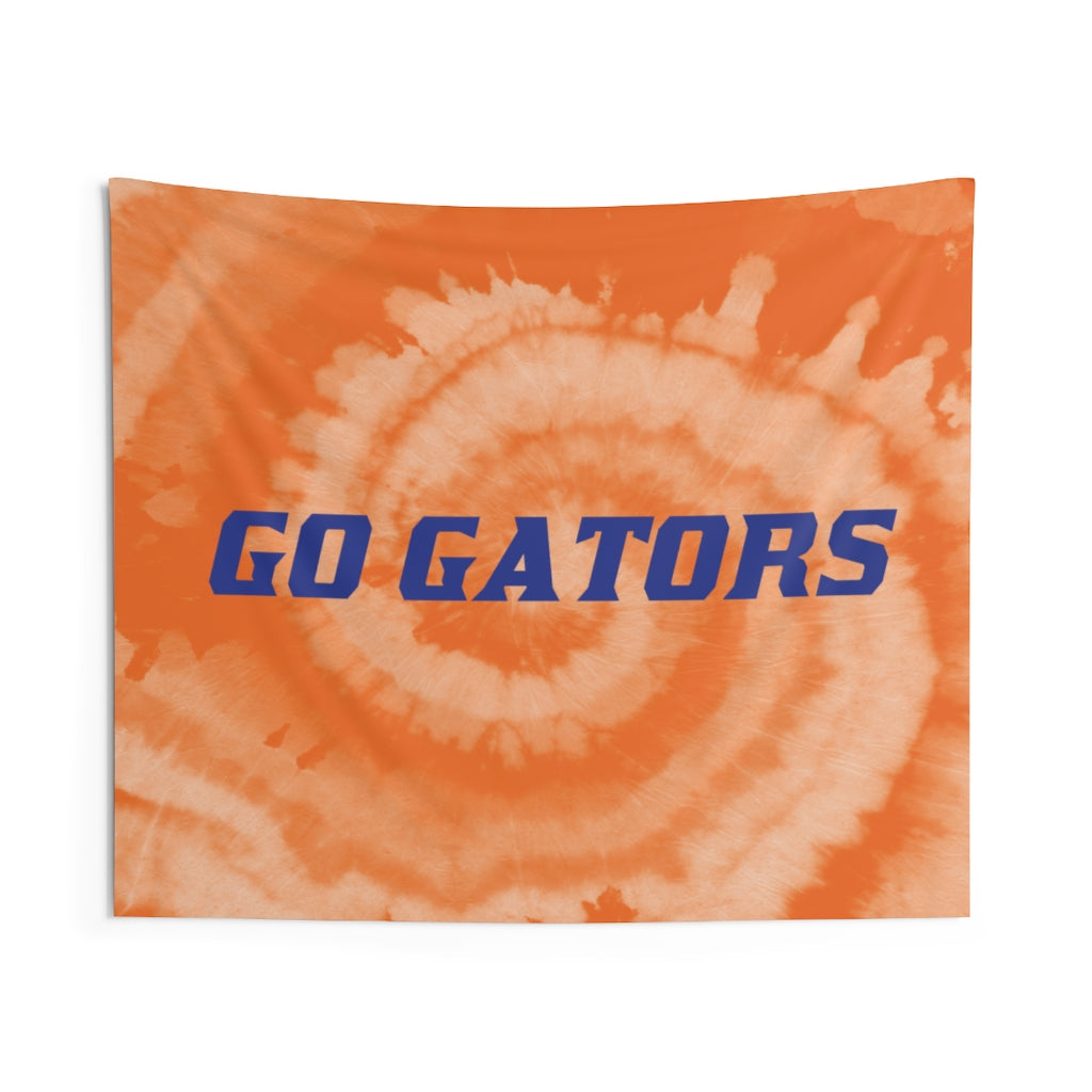 Go Gators Orange Tie Dye Wall Tapestry