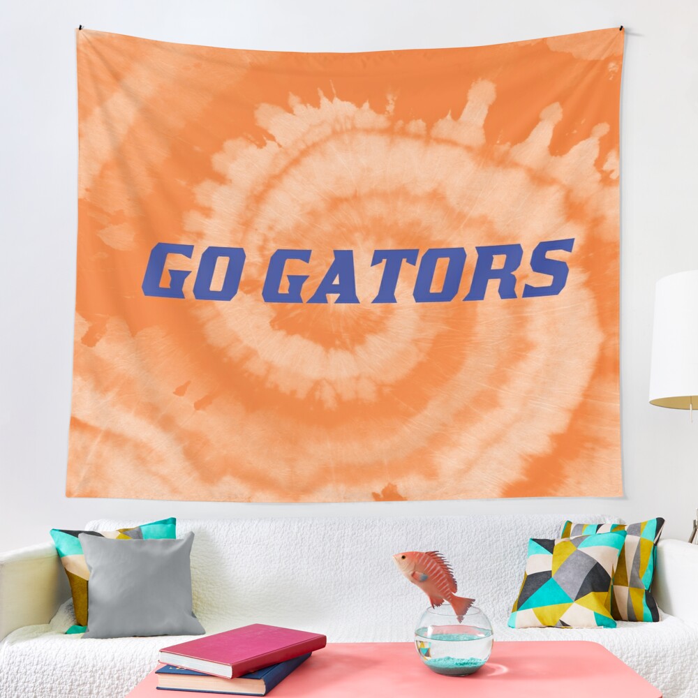Go Gators Orange Tie Dye Wall Tapestry