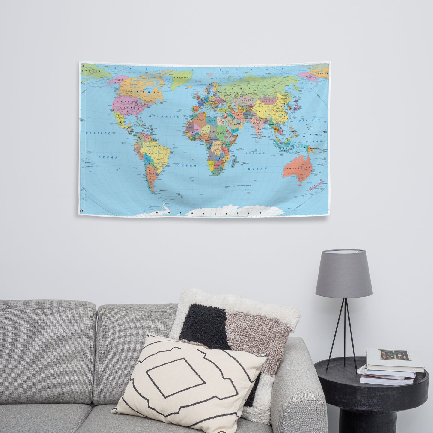 World Map Flag - Map of the World Flag