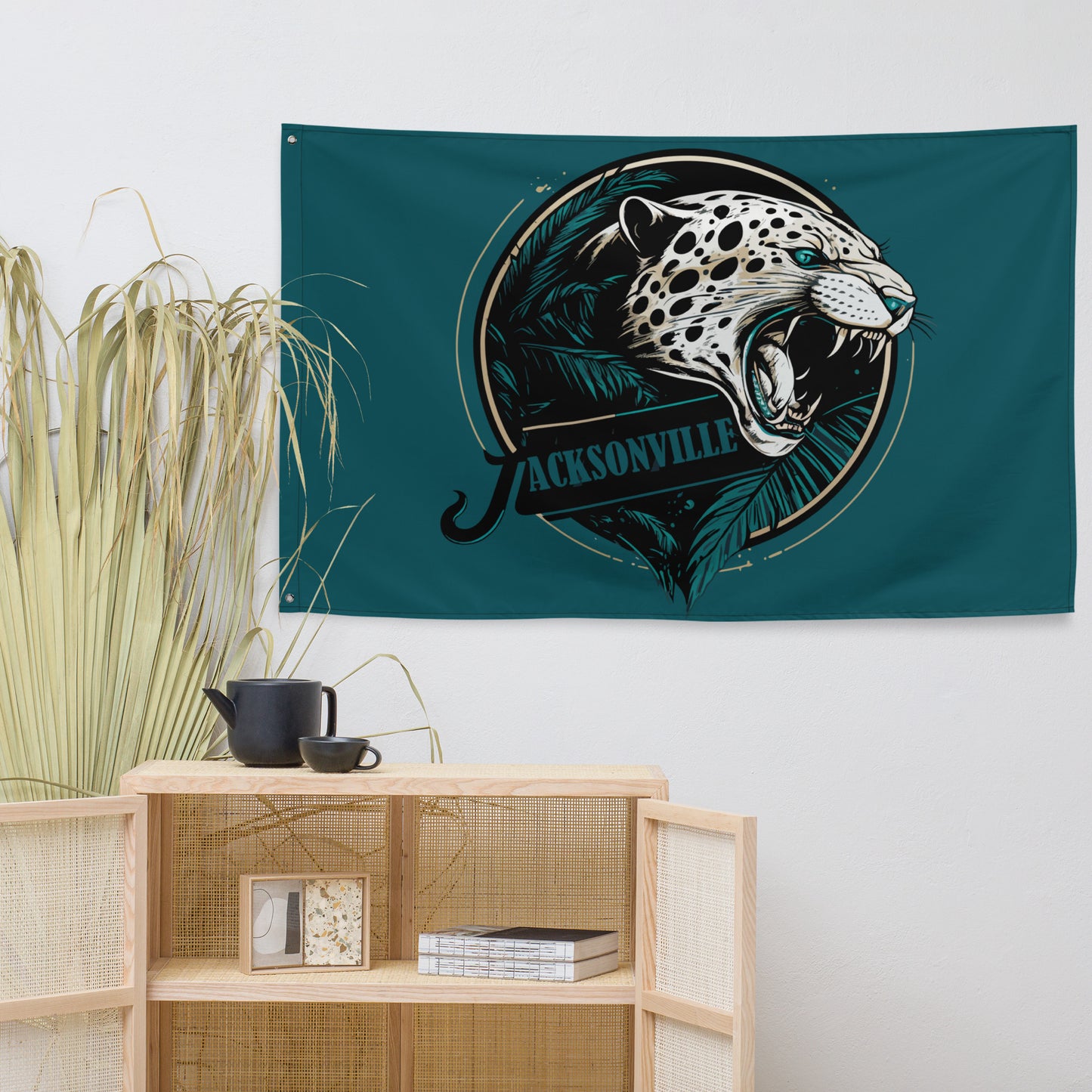 Jacksonville Jaguar Flag - OG Teal