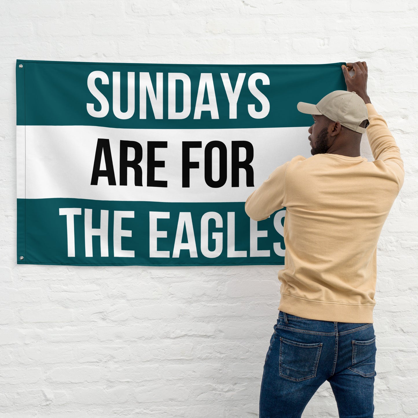 Sundays are for the Eagles Flag, Philadelphia Eagles Flag, Football Tailgate Flag