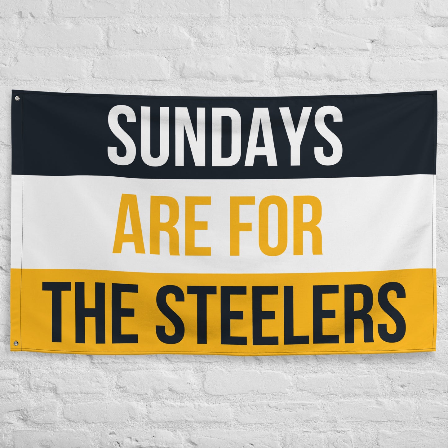 Sundays are for the Steelers Flag,  Pittsburgh Steelers Flag, Football Tailgate Flag