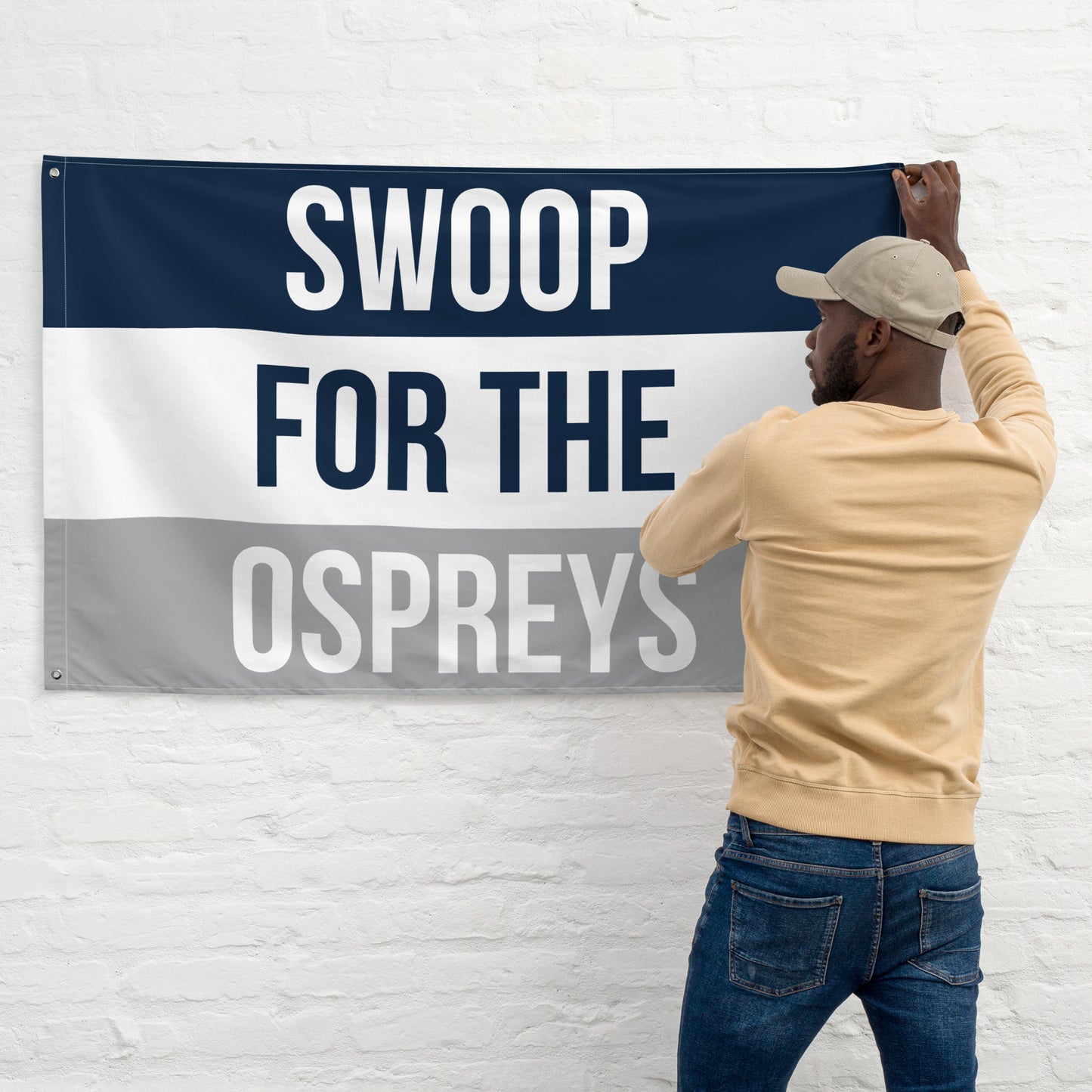 Swoop for the Ospreys, Large Ospreys Banner, UNF Flag