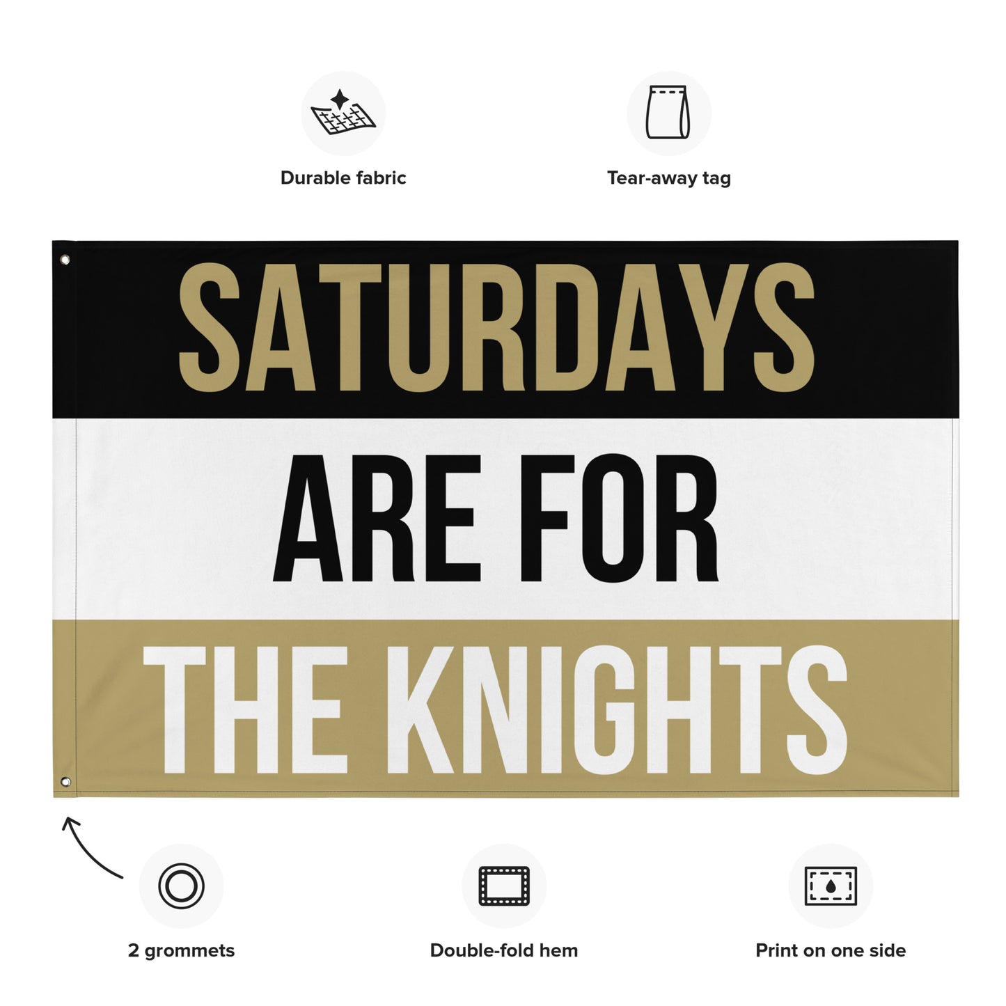 Saturdays Are for the Knights, Large Knights Banner, UCF Flag