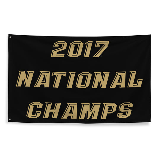 2017 UCF National Champs Flag - Black & Gold, UCF Flag, University of Central Florida, Charge On, Knights Flag, Gifts, Dorm