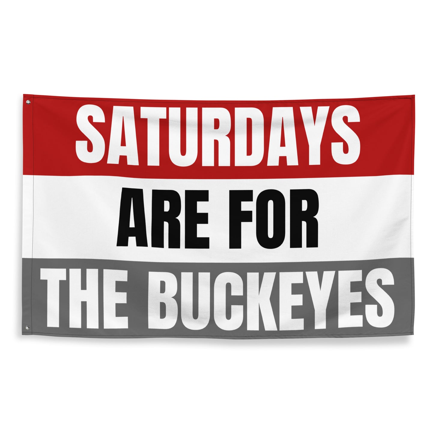 Large Buckeyes Banner, Saturdays are for the Buckeyes Tapestry, Dorm, University Tailgate Flag Gift for Him