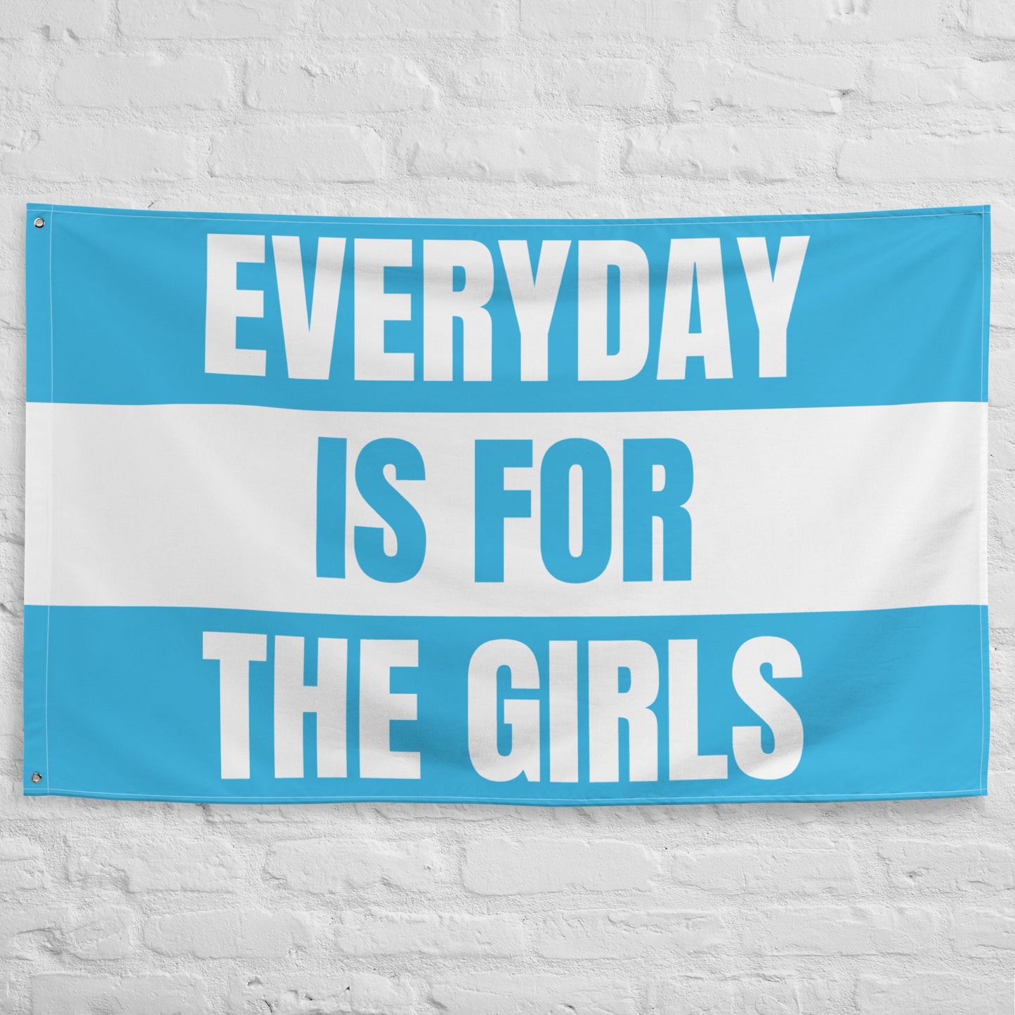 Everyday is for the Girls Flag, Blue, Saturdays are for the Girls, Funny Tapestry, College Funny Tapestry, Apartment Decor