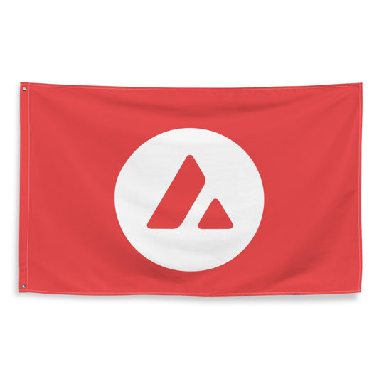 AVALANCHE (AVAX) LOGO FLAG (V1) | Avalanche Flag | AVAX Flag