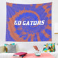 Go Gators Orange & Blue Tie Dye Wall Tapestry