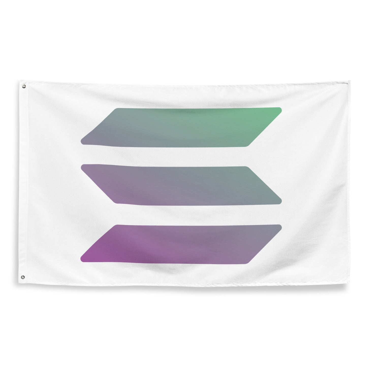 SOLANA LOGO FLAG (V1) - White