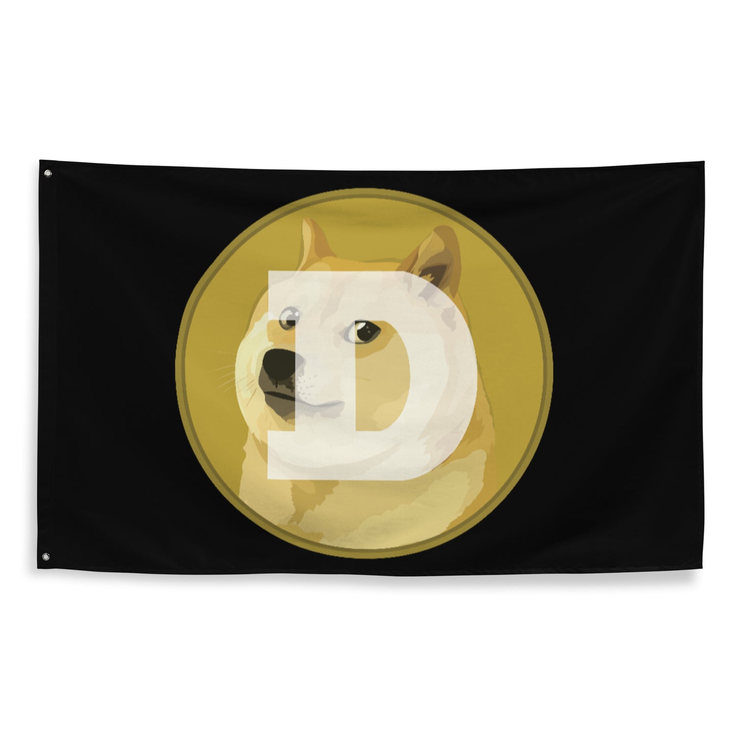 DOGE LOGO FLAG (V1) - Black