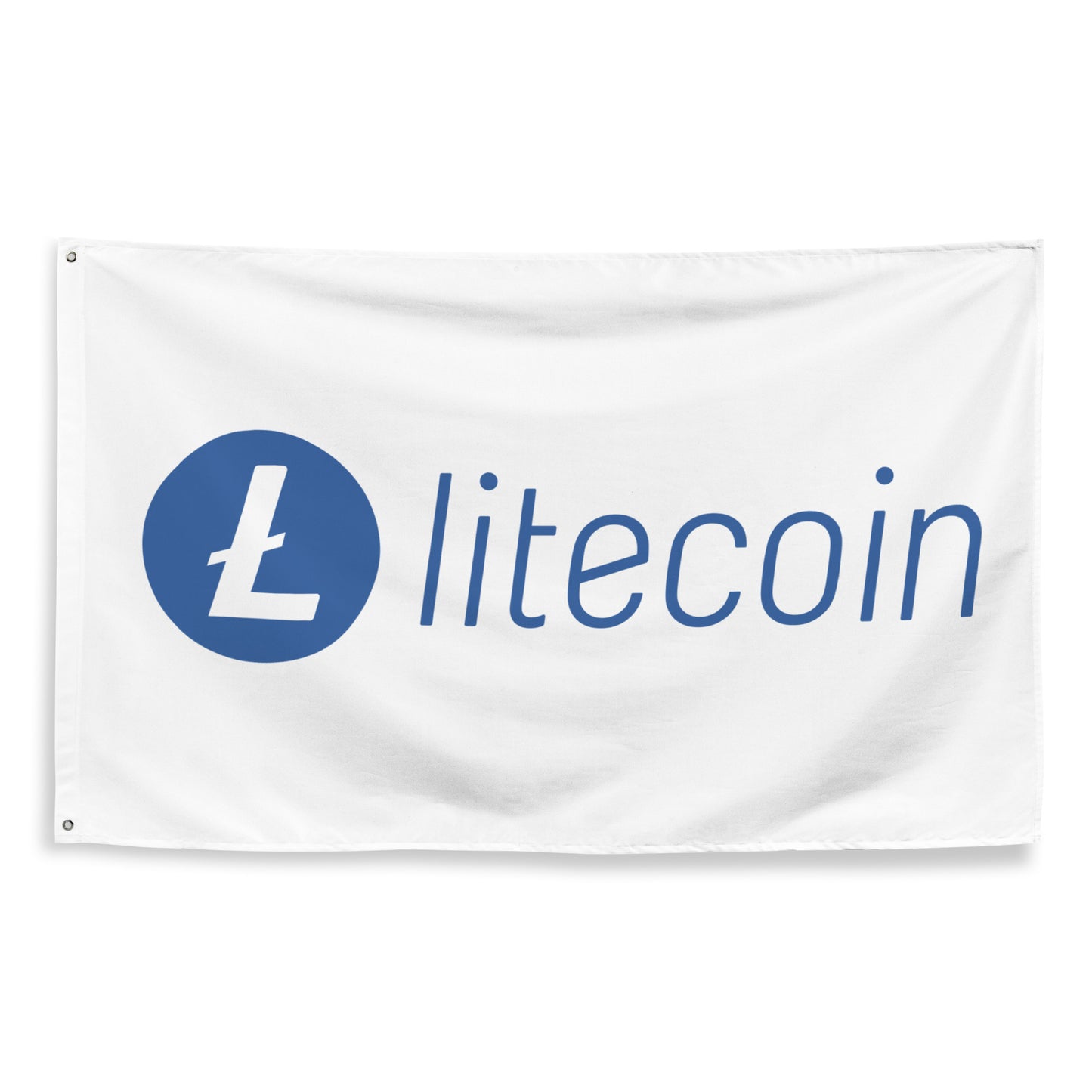 LITECOIN (LTC) LOGO FLAG (V1)
