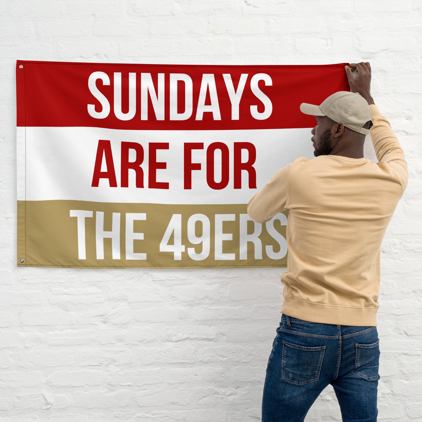 Sundays are for the 49ers Flag, San Francisco 49ers , Football Tailgate Flag