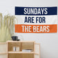 Sundays are for the Bears Flag, Chicago Bears Flag , Football Tailgate Flag
