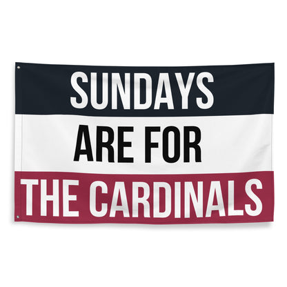 Sundays are for the Cardinals Flag, Arizona Cardinals Flag, Football Tailgate Flag