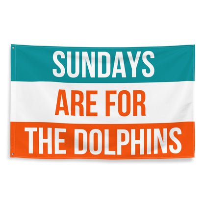 Sundays are for the Dolphins Flag, Miami Dolphins Flag , Football Tailgate Flag