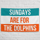 Sundays are for the Dolphins Flag, Miami Dolphins Flag , Football Tailgate Flag