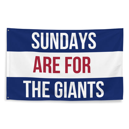 Sundays are for the Giants Flag, New York Giants Flag, Football Tailgate Flag