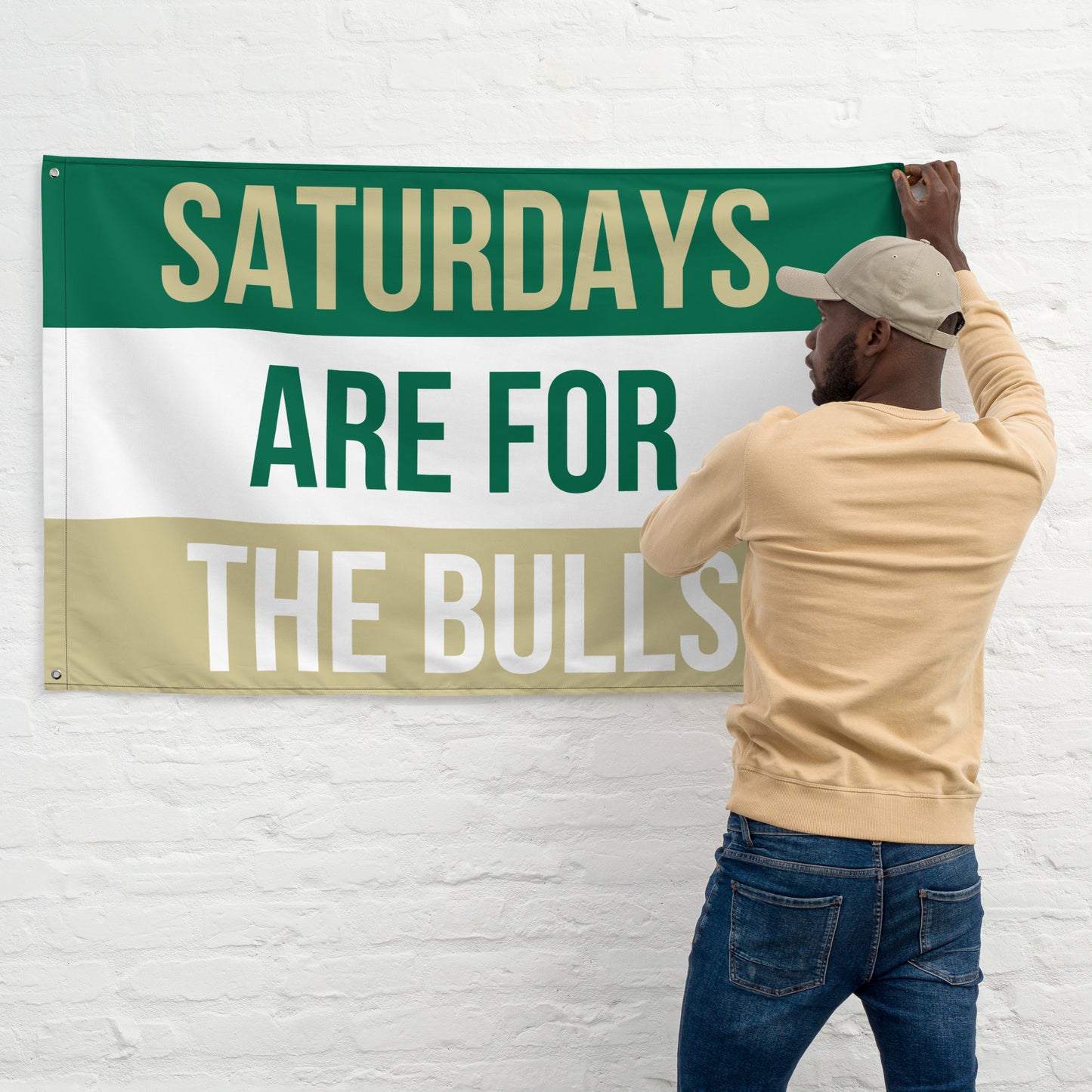 Saturdays Are for the Bulls, Large Bulls Banner, USF Flag