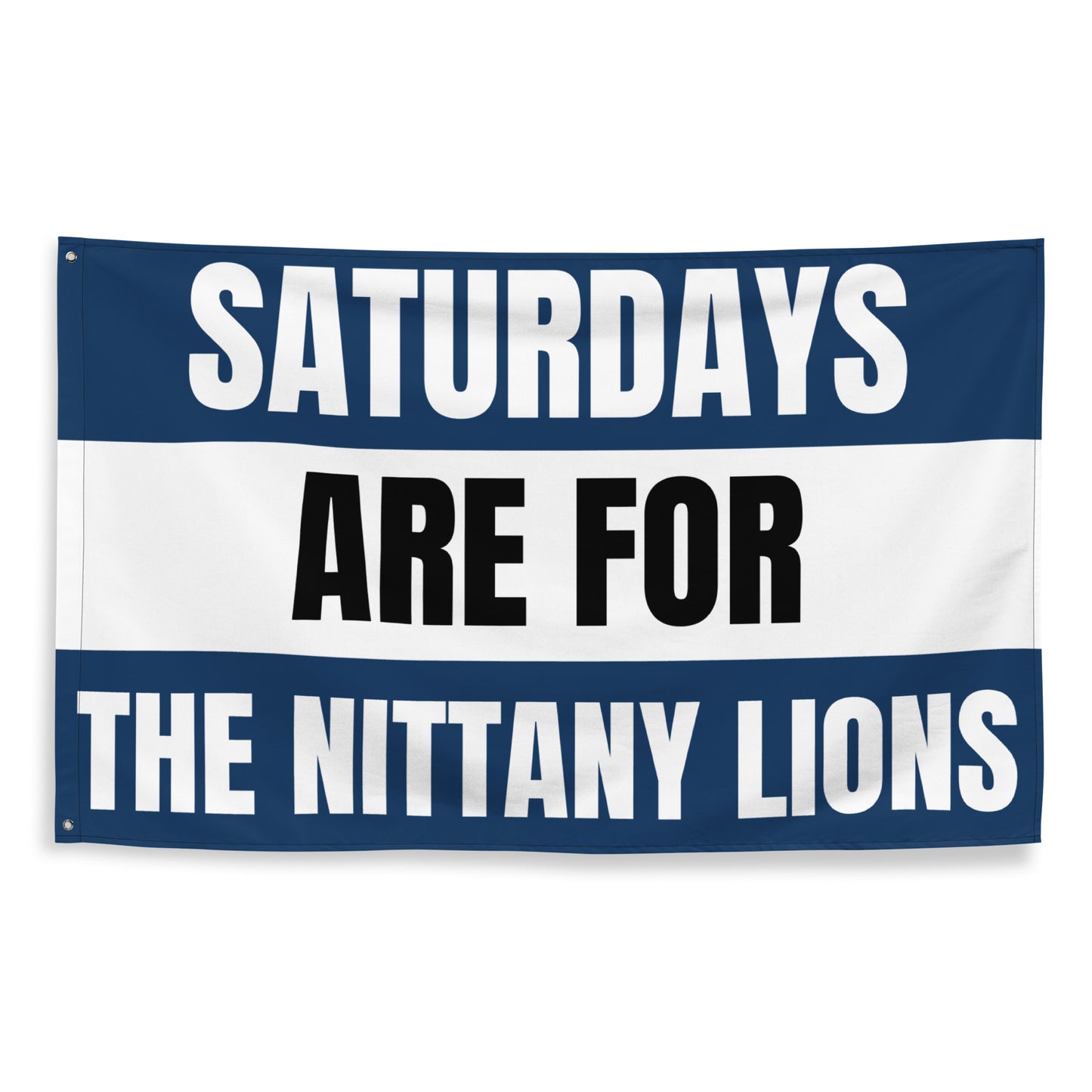 Large Penn State University PSU Banner, Saturdays are for the Nittany Lions Tapestry, Dorm, Tailgate Flag, Gift for Him.