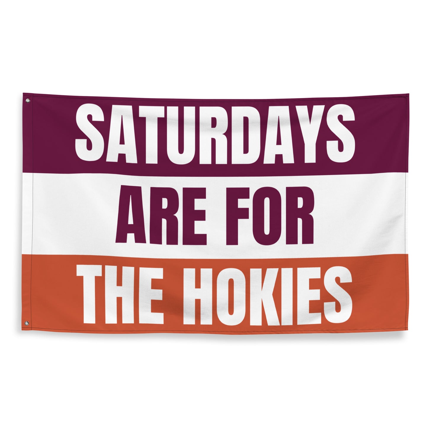 Large Banner, Saturdays are for the Hokies Tapestry, Dorm, Tailgate Flag, Gift for Him