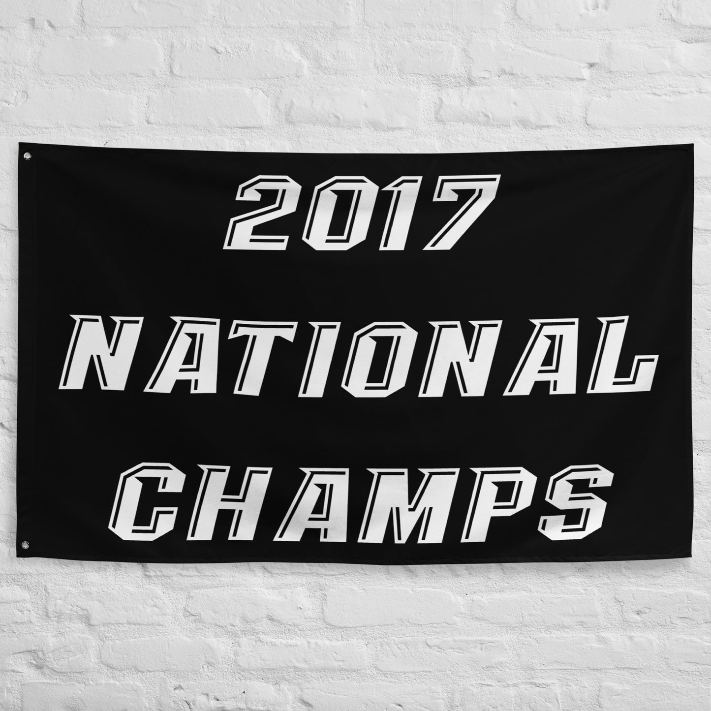 2017 UCF National Champs Flag - Black & White, UCF Flag, University of Central Florida, Charge On, Knights Flag, Gifts, Dorm