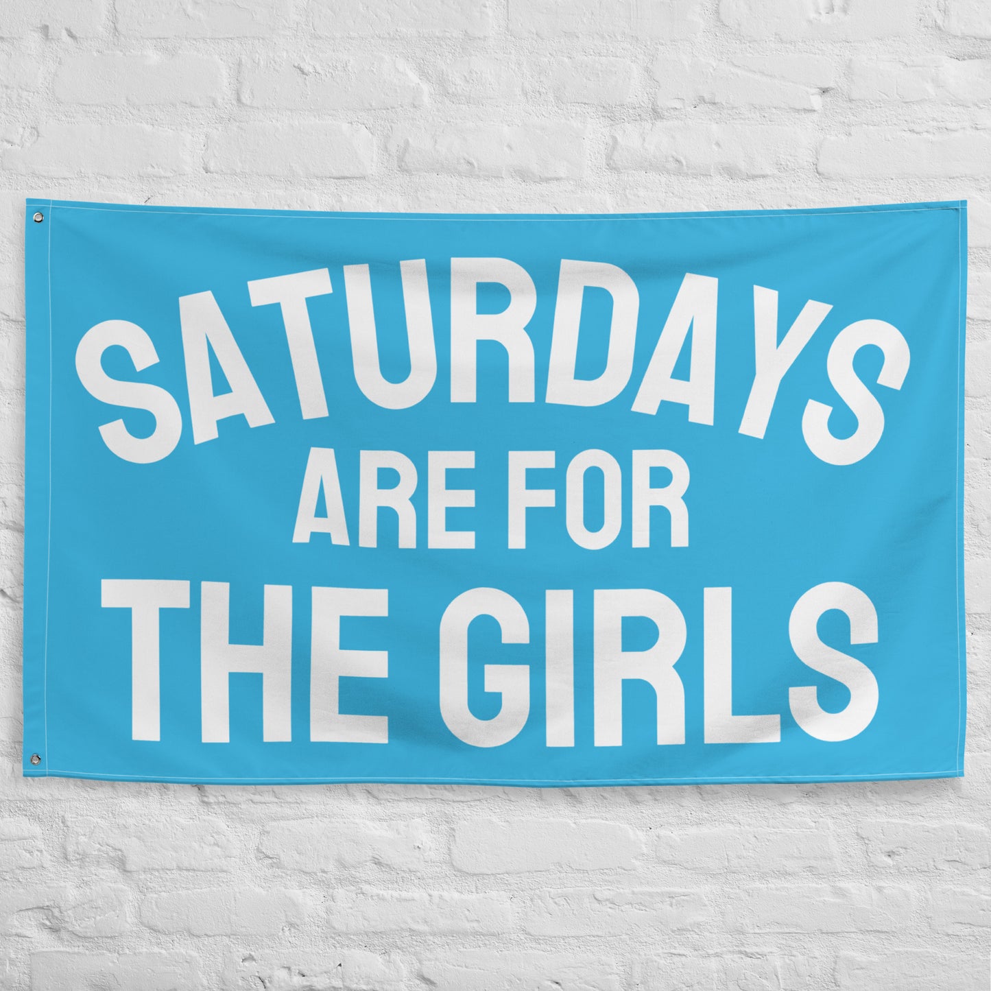 Saturdays are for the Girls, Blue, Funny Tapestry, College Funny Tapestry, Dorm Tapestry, Tapestry For Girls, Dorm Decor, Apartment Decor