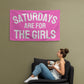 Saturdays are for the Girls, Funny Tapestry, College Funny Tapestry, Dorm Tapestry, Tapestry For Girls, Dorm Decor, Apartment Decor