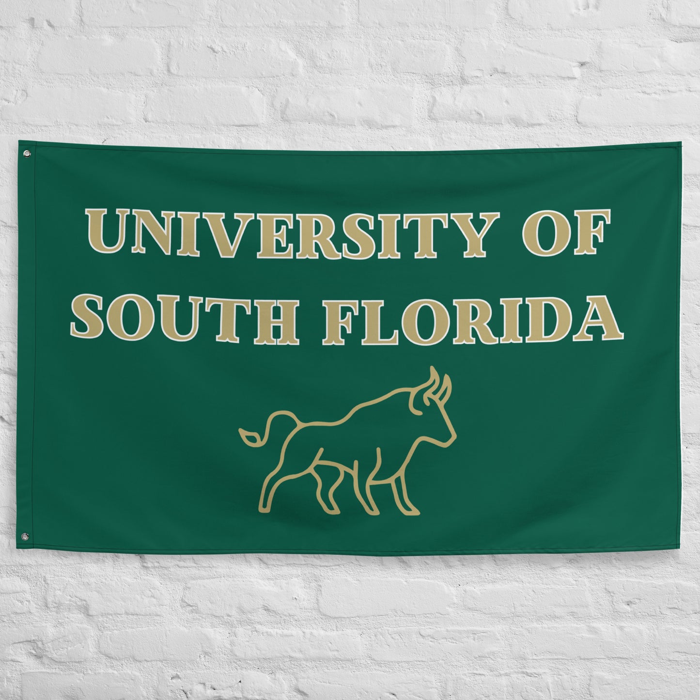 Large USF Banner, University of South Florida Flag, Large Bulls Banner, USF Flag, Dorm, Tailgate Flag