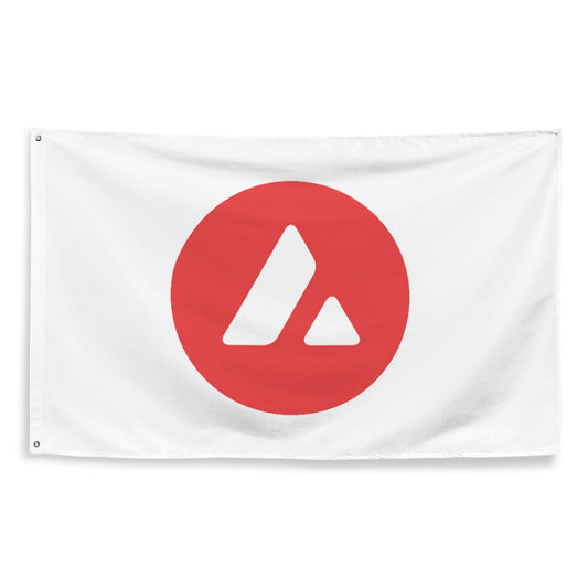 AVALANCHE (AVAX) LOGO FLAG (V2) | Avalanche Flag | AVAX Flag